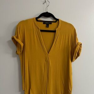 Forever 21 Mustard Blouse